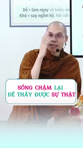 Sống chậm lại để thấy được sự thật #thichphuocminh #minhniem #tinhthuc #vulaci #tiktokmentor #beli #honnhan #chualanh #hanhphuc #xuhuong 