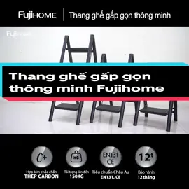 Thang ghế gấp gọn thông minh 2-3-4 bậc phù hợp cho gia đình lắm nha cả nhà #thangghe #thangghegapgon #fujihome #xuhuong 