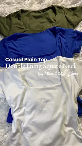 BUY 1 TAKE 2 (Total of 3) for only 179pesos, We are confident that you will find the perfect casual palin top| Basic tops. COME AND CHECK OUT NOW. #foryou #doubleliningtop #trending #basictops #plain #top #affiliate #casual 