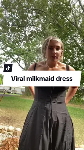 Viral milk maid dress is back in stock and is sooo flattering. I’m always looking for cute comfortable summer dresses that are size appropriate. This is the perfect summer dress. #milkmaiddress #viraldress #milkmaiddress #dealsforyoudays #tiktokshopfinds #womensclothing ##dress##summersdress##summervibes