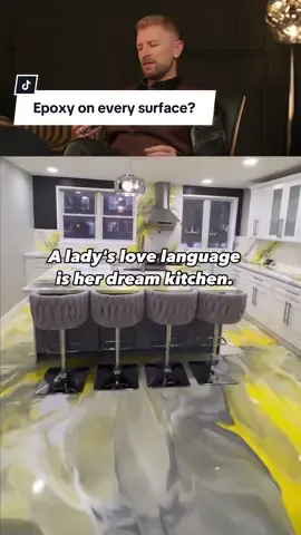 I will say it again, be extremely wary of using Epoxy which is a commercial level finish in your home. Epoxy art is one thing that can be appreciated, but committing to cover your entire space in it is another story. Some trends are not worth investing in. #epoxy #kitchenrenovation #renovation #interiordesign #homehacks #homeimprovement#designertips #toronto #designhack #designhelp #renovation #homeinspo #renovationtips  