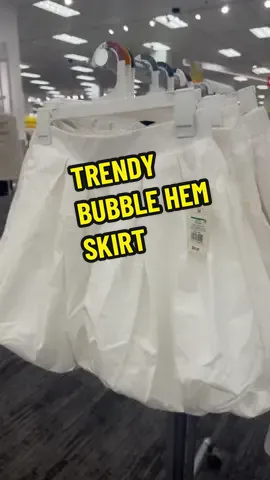 Trendy Bubble Hem Skirt at Target. I had to grab it. So cute #target #targetfinds #targetmusthaves #30plus #grownwoman #class #fyp  #grace #curvytiktok #fypppppppp #outfitideas #outfitinspo #target #targetstyle #fashioncontent #trendy #midsize #denim #dress #styleinspo #fy #blackgirltiktok #curvygirl 