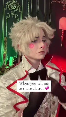 Get your own deer demon, sweetheart 💞 Do you think the king of hell would share?  #hazbinhotel #lucifer #lucifercosplay #radioapple 