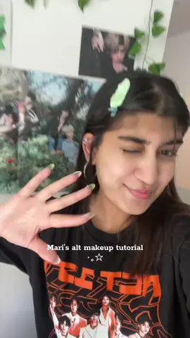 My everyday alt makeup tutorial for you pookies #makeuptutorial #altmakeup #kbeauty #kvd #nyxcosmetics  #diorbeauty #twofaced 
