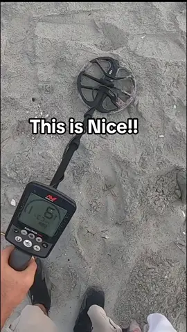 This was a nice find at the beach while I was metal detecting with a Minelab Metal Detector in search of treasure #metaldetecting #treasure #beach 