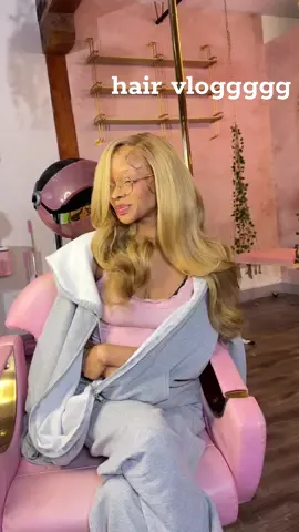 Not we’re getting our hair done….. for the first time in almost year 🙂‍↔️💕 via @thefrontalqueen  also did you watch today’s weekly blog on my YouTube channel? Go watch that! Challan on youtube 💕🙂‍↔️