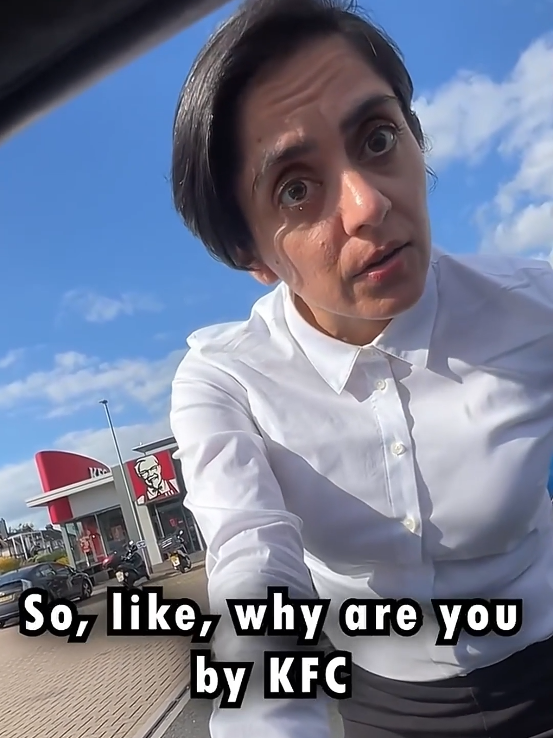 OMG Vegan Activist Stops Me At KFC #fyp#foryou #vegan#omg#stop#kfc#activist#johnblacksmith2