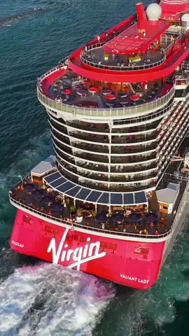 Valiant heading out! 🔥🔥 #cruises #cruiseship #valiantlady #virginvoyages #cruisetok 