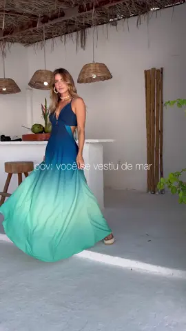 Você se vestiu de mar 🌊✨ #degrade #viralvideo #viraltiktok #pov #fortaleza #atacadofortaleza #atacadista #praiana #vestidos #trend #beachvibes #beachlife 