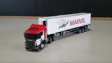 Scania escala 1.32 Marvel #foryou #foryoupage #caminhaopaixao #caminhao #miniaturas #scania #scaniatruck #marvel #marvelstudios 