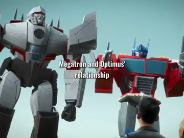Megatron totally has a soft spot for Optimus. He doesn't treat him like he treats everyone else!  #transformersearthspark #tfemegatron #tfeoptimus #optimusprime #megatron #megop 