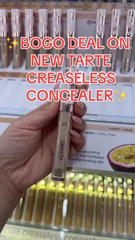 TARTE cosmetics new creaseless creamy concealer  comes with a FREE paw brush! 🔥 #tartecosmetics #creaselesscreamy #tarteconcealer #newmakeup #tartecreaselessconcealer #beautyfinds #tiktokshopfinds #dealsforyoudays 