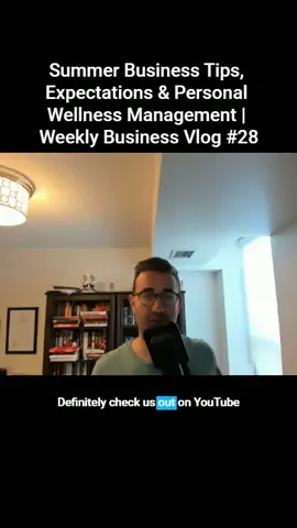 Part 2 Summer Business Tips, Expectations & Personal Wellness Management | Weekly Business Vlog #28 Every week I share my business journey as an immigration lawyer and tech cofounder in Canada! Make sure to like/subscribe to follow along and drop any questions in the comments. And make sure you're on my Substack to get my top business story and tip of the week here: https://joshschachnow.substack.com/ Agenda: 00:00 Introduction and Welcome Back 00:24 Summer Business Slowdown 02:10 Adjusting Expectations 02:51 Shifting Focus 04:10 Taking Time for Yourself 07:17 Weekly Updates and Book Talk 13:11 Conclusion and Call to Action Summer Business Tips, Expectations & Personal Wellness Management | Weekly Business Vlog #28 #businessblog #businessvlog #cofounder #lawyer