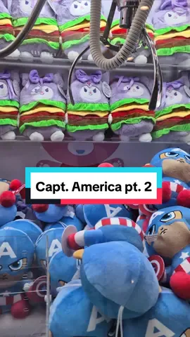 Captain America 2. #avengers #plushies #captainamerica #marvel #disney #clawmachine #clawmachinewin #fyp #fypシ゚ #foryoupage #tiktokph #satisfying #tiktokph #