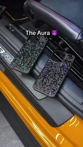 The Aura is next level 😈 #phonecase #carbonfiber #apple #iphone #cars 