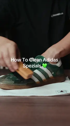 LAB Test: Our Sneaker Care Range vs Dirty Adidas Spezials 🥼🫧 #adidas #howto #clean #lab #thelab #sneakers #sneakercare 