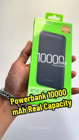 Powerbank murah 10000 mAh ROBOT RT12 kapasitas real #powerbank #powerbankmurah #powerbankrobot #powerbank10000mah 
