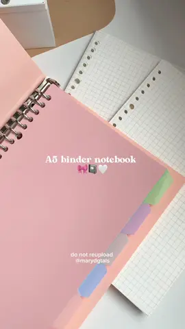 A5 binder! perfect notebook sa lahat ng subjects mo ✨ #bindernotebook #a5binder #backtoschool #schoolessentials #schoolsupplies #tiktokbudol #fyp 