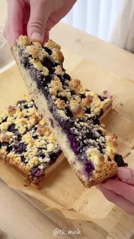blueberry  crumble🫐🧈 #blueberry#crumble#Recipe#asmr#sweets 