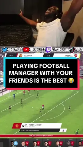 Playing #FM24 with Your Friends is the BEST 😭 #PremierLeague save with the Mandem has been legendary content i swear 🤣🤣🤣 Watch full match as i take on the Treble Winners #Arsenal 👀 Can we COOK?! Live every Monday and Thursdays at 8PM BST #FootballManager #FM25 #FMTok #EAFC #Football #zimsmula 