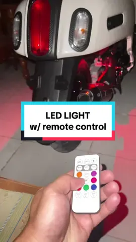 MOTORCYCLE LED LIGHT 7 colors w/ Remote Control, Chargeable, Wireless and Waterproof 💯 #veryaffordable #ledlight #led #motorcycleledlight #chargeable #wireless #remotecontrol #ledlightremotecontrol #sevencolors #ledlightformotorcycle #fyp #fypシ゚viral #fyppppppppppppppppppppppp 