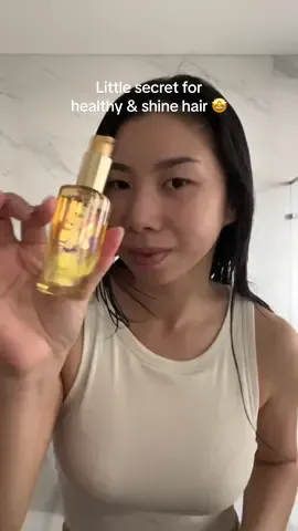 little secret for healthy hair by @Winda ✨ ❤️🤩🤫 product: Elixir Ultime 30ml  #KerastaseID #hairtok #glasshair #frizzyhair 