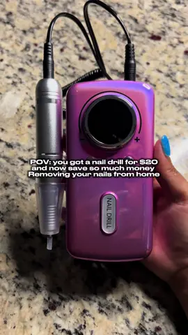 POV: you got a nail drill and save so much money doing your nails from home #naildrill #nailcare #diynails #affordable #portablenaildrill #amazonfinds #tiktokshop #tiktokmademebuyit #beautytools #savemoney #baddieonabudget 