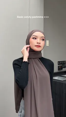 Apapun trend hijabnya, basic ceruty pashmina will always win! 🖤 #ceruty #hijab #hijabceruty #pashminaceruty #cerutybabydoll #Hijabmurah #PromoGuncang77 #fyp 