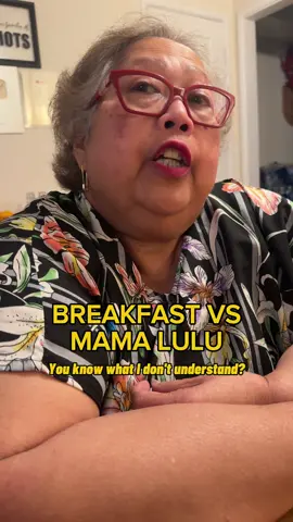 Mama LuLu’s thoughts on breakfast.      @Mama LuLu 