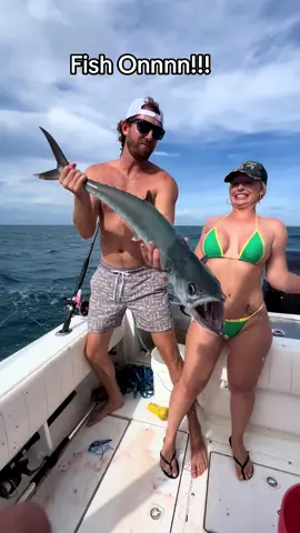 Screamin reels!!! King Mackerel are so much fun to fish!!🎣♥️👀 #fish #foryou #fishing #boatlife #fishinglife #fishingtrip #fishingtiktoks #boat #girlswhofish 