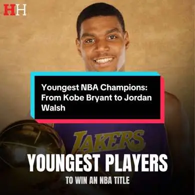 Some youngsters made essential contributions to clinching NBA titles, like Kobe Bryant against the Indiana Pacers in 2000. Others, like Celtics forward Jordan Walsh, played only five minutes and 25 seconds in the 2024 NBA Finals against the Dallas Mavericks.  Nonetheless, all of them are champions at a very young age. HoopsHype presents the 10 youngest players in league history to win a championship. #Basketball #NBAHistory #NBAChampionship