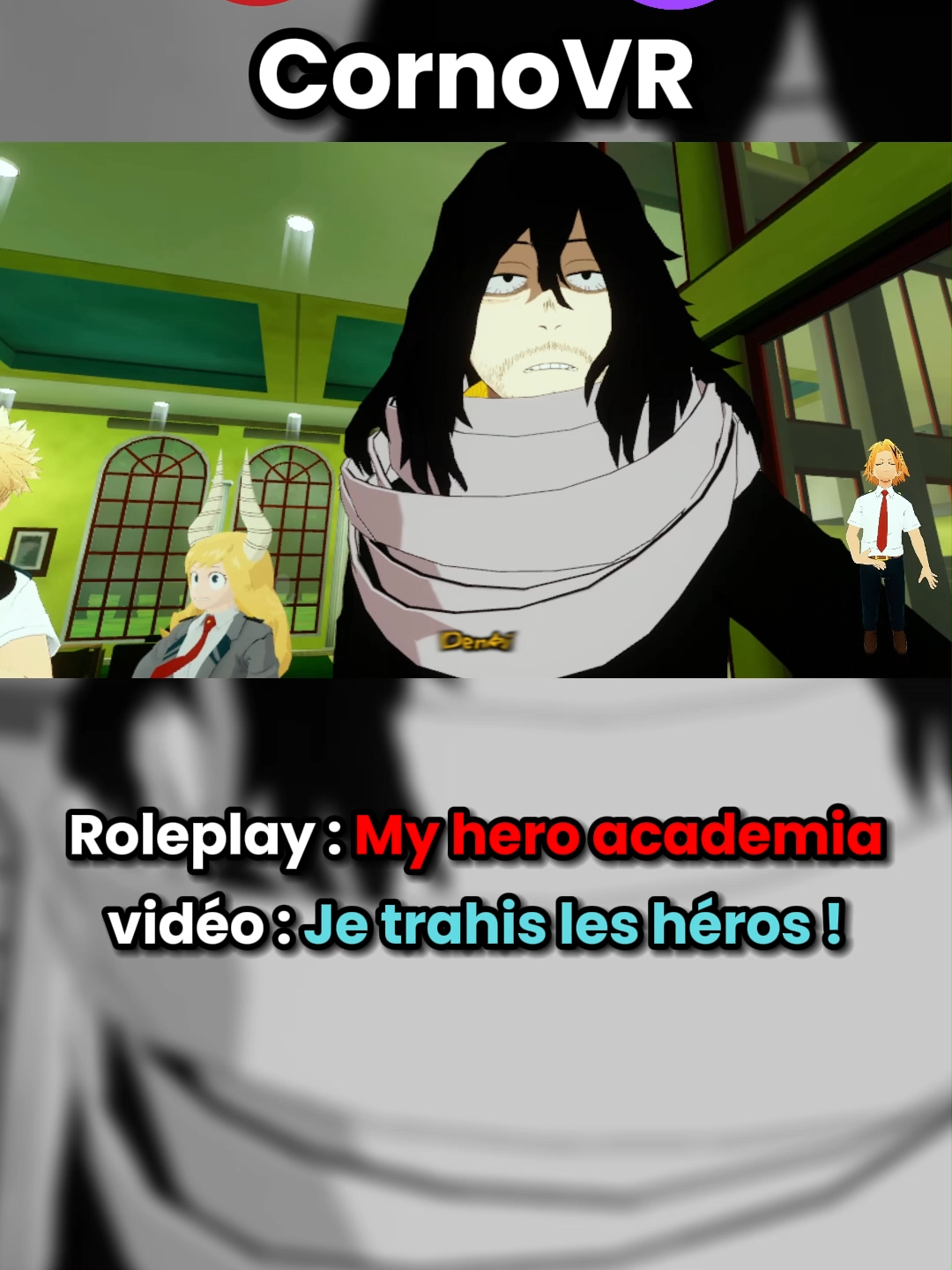 #myheroacademia #mha #denkikaminari #vrchat #meme #roleplayer #vr #drole_videos
