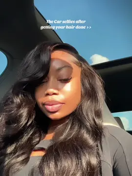 This is how I feel after I get my hair done 😂. This capcut filter is so cute 💕 #hairstyle #sewin #sidepart #blackgirlluxury 