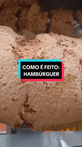 Como é feito hambúrguer que você come no lanche? #curiosidades #comida #receita #trabalho #divertido #tecnologia 