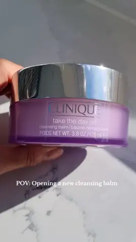 loving the @Clinique UK Take the Day off cleansing balm at the mo! Perfect at removing heavy makeup and gives minimal eye fog 🤩 #clinique #cleansingbalm #cliniquecleansingbalm #cliniquetakethedayoffbalm #skincare 