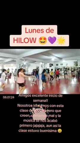 Lunes de HILOW 💜 🔥 SÍGUENOS 😊 ♥ #aerobics #gym #hilow #girls #parati #fyp #rutina #fitnessmotivation #ejercicio 