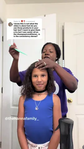 Replying to @🌹🌷 we used Shampoos and conditioners from @Kreyol Essence (link in bio). She washes her hair weekly and try to mosturize with OMG curl creme and braid at night. 