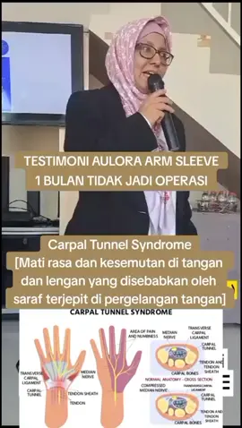 #carpaltunnelsyndrome mati rasa yg di sebabkan syaraf kejepit di pergelangan tangan bisa terbantukan tidak jadi melakukan operasi. #carpaltunnelsyndrome #carpaltunnel #syarafkejepit #armsleeveaulora #armsleeve 