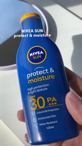 Your perfect sun buddy! NIVEA SUN Protect & Moisture Sun Lotion SPF30 keeps your skin safe and hydrated. 🌞💦	#NIVEASUN #NIVEASUN #SkincareEssentials #SunProtection #NIVEAMY #niveamalaysia #mynivea #nivea #Suncare #sunscreen #UVProtection #productcontent  #TTSBoleh #belisekarang #TikTokMadeMebuyit