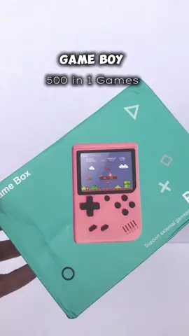 Kaway-kaway sa mga batang 90’s jan! Get nyo na mga anak nyo para no more cellphone na at siguradong mag ienjoy sila dito kasi 500 games na sya.🥰 #gameboy #consolegaming #gameconsole #500in1gameconsole #batang90s #viral #fyp 