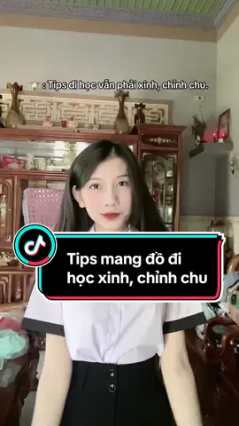 Tips MANG ĐỒ ĐI HỌC XINH, CHỈNH CHU ✅ Lưu ngay nhé các bạn 👉 [ ins : _07.pass ] #xuhuong #tips #quantay #quantaylungcao #quantaydihoc #fyp 