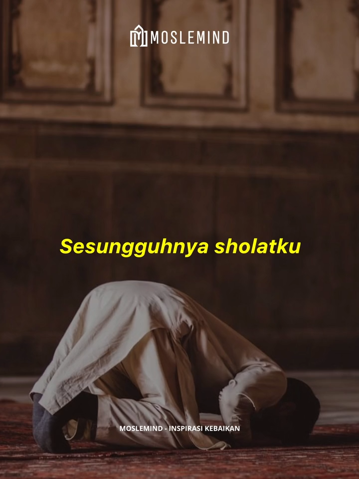 ‘Inna sholati wanusuki wamahyaya wamamati lillahi robbil alamin’ (Sesungguhnya sholatku, ibadahku, hidup dan matiku hanya untuk Tuhan Semesta Alam). Seseorang dapat dikatakan taat dan beriman apabila ia mempunyai niat dalam melakukan tindakan semata karena Allah. Save dan Share jika bermanfaat.. Dan jangan lupa follow dan terus sebarkan kebaikan. #pengingatdiri #reminder #dakwahislami #mosleminds