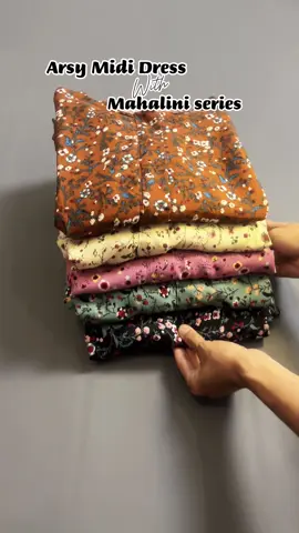 Mahalini series 🥰🥰 #dresses #mididress #midiwanita #arsymididress #midirayonmotif #gamiswanita #bajugamis 