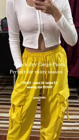 Plus size parachute pants for women ✨ QUICK DRY CARGO PANTS✨  #quickdry #yellowpants #yellowcargopants #cargopants #pantsforwomen #cargopantsforwomen #womenstrousers #stretchabletrousers #plussizetrouser #plussizecargopants #plussizepants #plussizewidelegpants #baggycargopants #baggypants 