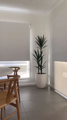 Check out these beautiful electric double roller blinds, perfect for any home renovation! Control light however you please with these smart pairing between sunscreen and blockout roller blinds. Ideal for bedrooms, dining rooms, living rooms, or kitchens. With our SmartView app, everything is at your fingertips—easy, convenient, and aesthetically pleasing. ✨  🎥 @Klaire  #rollerblinds #blindsonline #homeinspo #homerenovation #luxuryliving #diytips #nodrill #interiorinspo #windowfurnishings #doublerollerblinds 