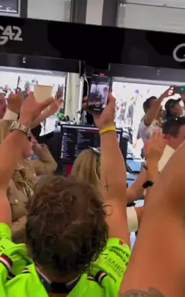 When Mercedes wins championship the team will destroy the garage with celebrating 😂 love the energy | #mercedesamgf1 #TOTOWOLFF #totowolffedit @Mercedes-AMG F1 