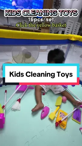 Cleaning set for kids! 😍😍 Wala ng kaagaw sa walis ang mami! 😂😂😂 Busy syaaaaaaa! 🤣🤣 Less screen time na din. Yey! 🥰🥰🥰👌 #cleaningsettoys #toysforkids #cleaningtoys 