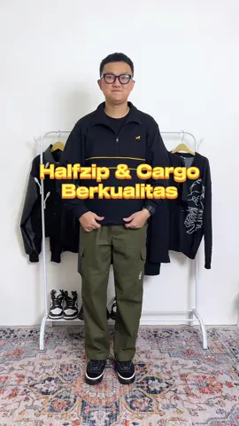 Brand lokal satu punya item yg kualitas nya oke banget 👌 @gutfranc #halfzip #cargopants #fashiontiktok #OOTD 