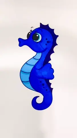Cavalo marinho 🪼🐬🦄🐴🐳🐬🪼🐋🐳… #foryou #foryoupage #colorindo #coloring #asmr #satisfatorio #satisfying #kawaii #cute #azul #blue #cavalomarinho 