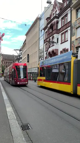 Trams in Basel, Switzerland 🇨🇭 🚃 #trams #tram #stassenbahn #straßenbahn #train #trains #basel #thisisbasel #swiss #suisse #schweiz #switzerland #europe #europa 